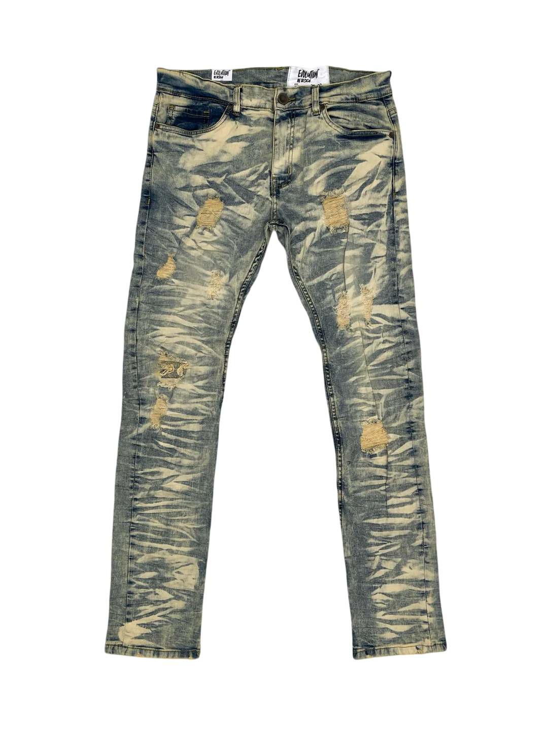 Wild Tiger Stacked Denim Jeans