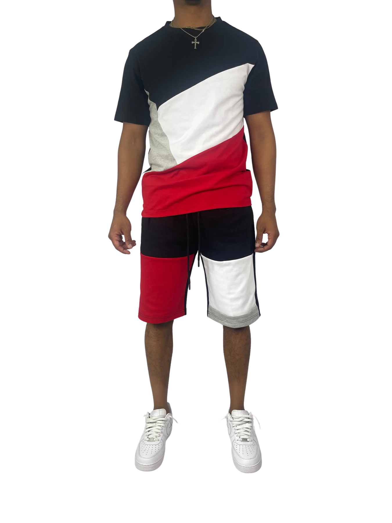 COLOR BLOCK SHORT SET