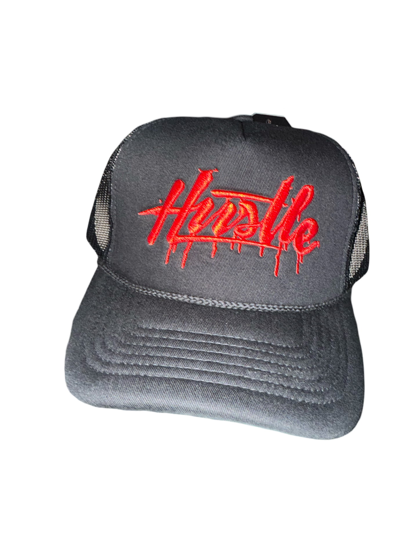 HUSTLE-BLACK AND RED