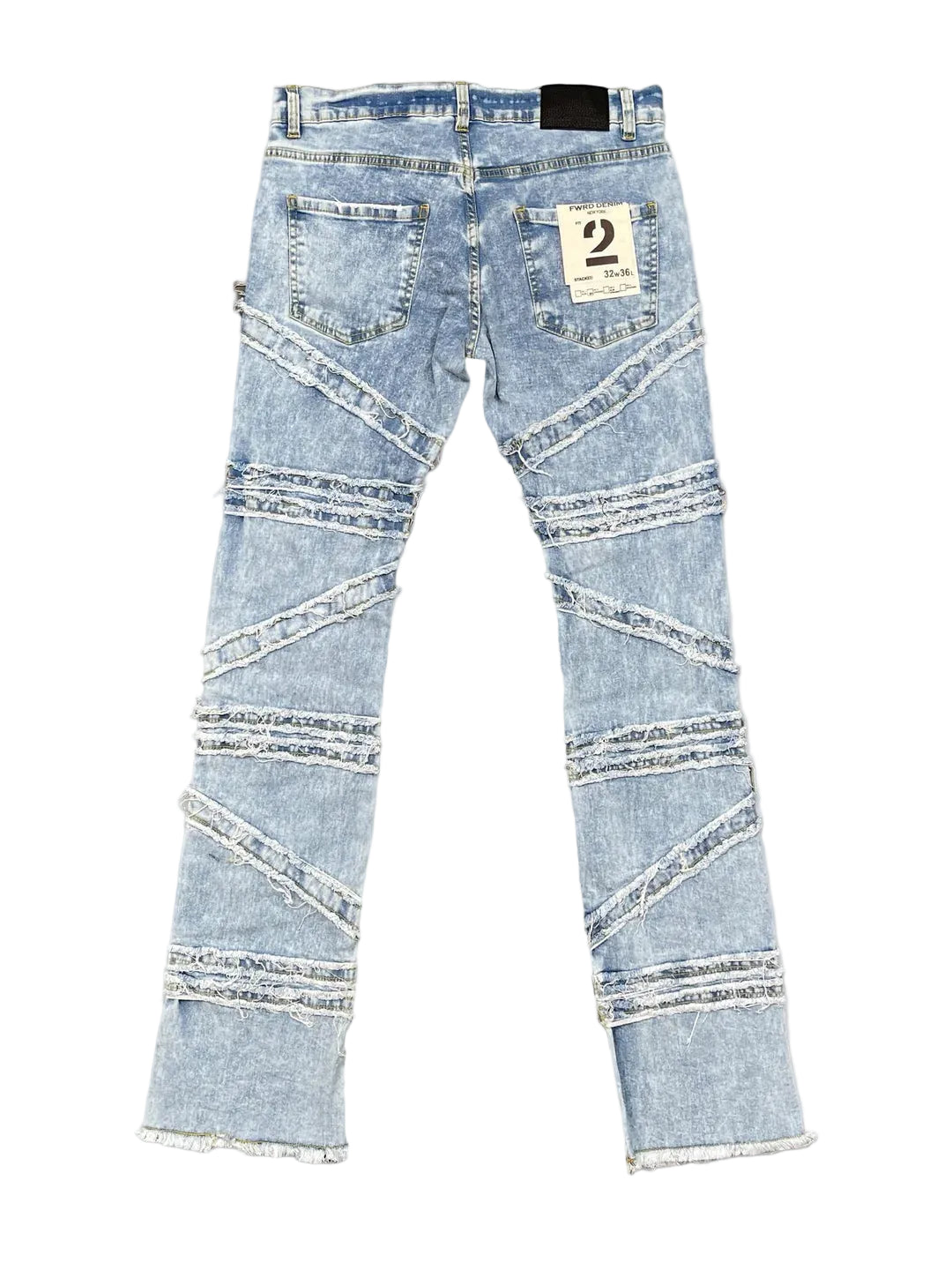 MEN'S STACKED CROSSOVER DENIM JEANS