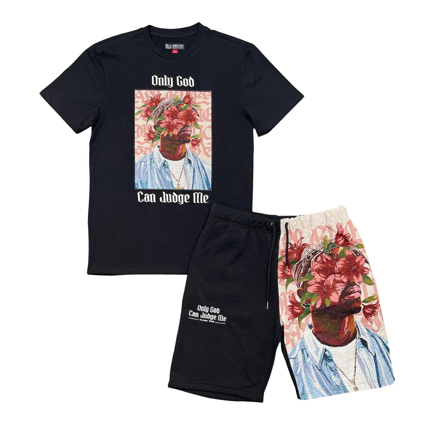 ONLY GOD TEE FLEECE SHORTS SET