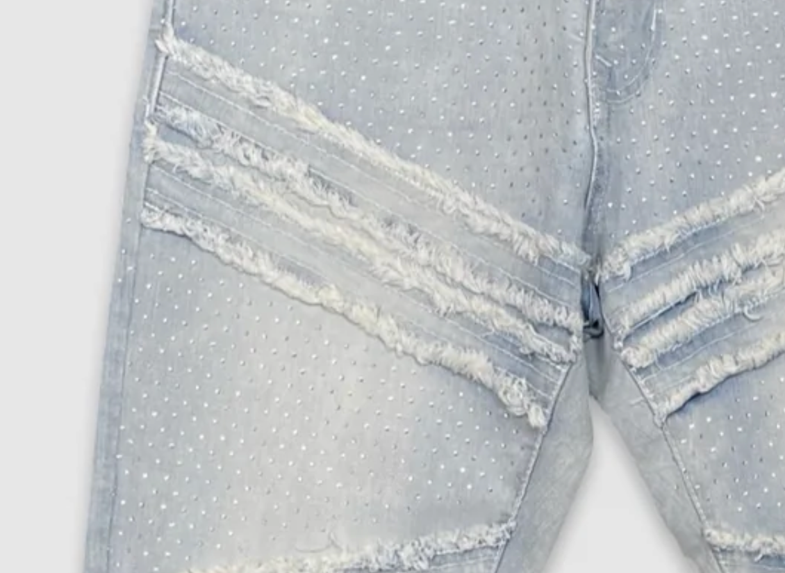RHINESTONE R&R STACKED DENIM