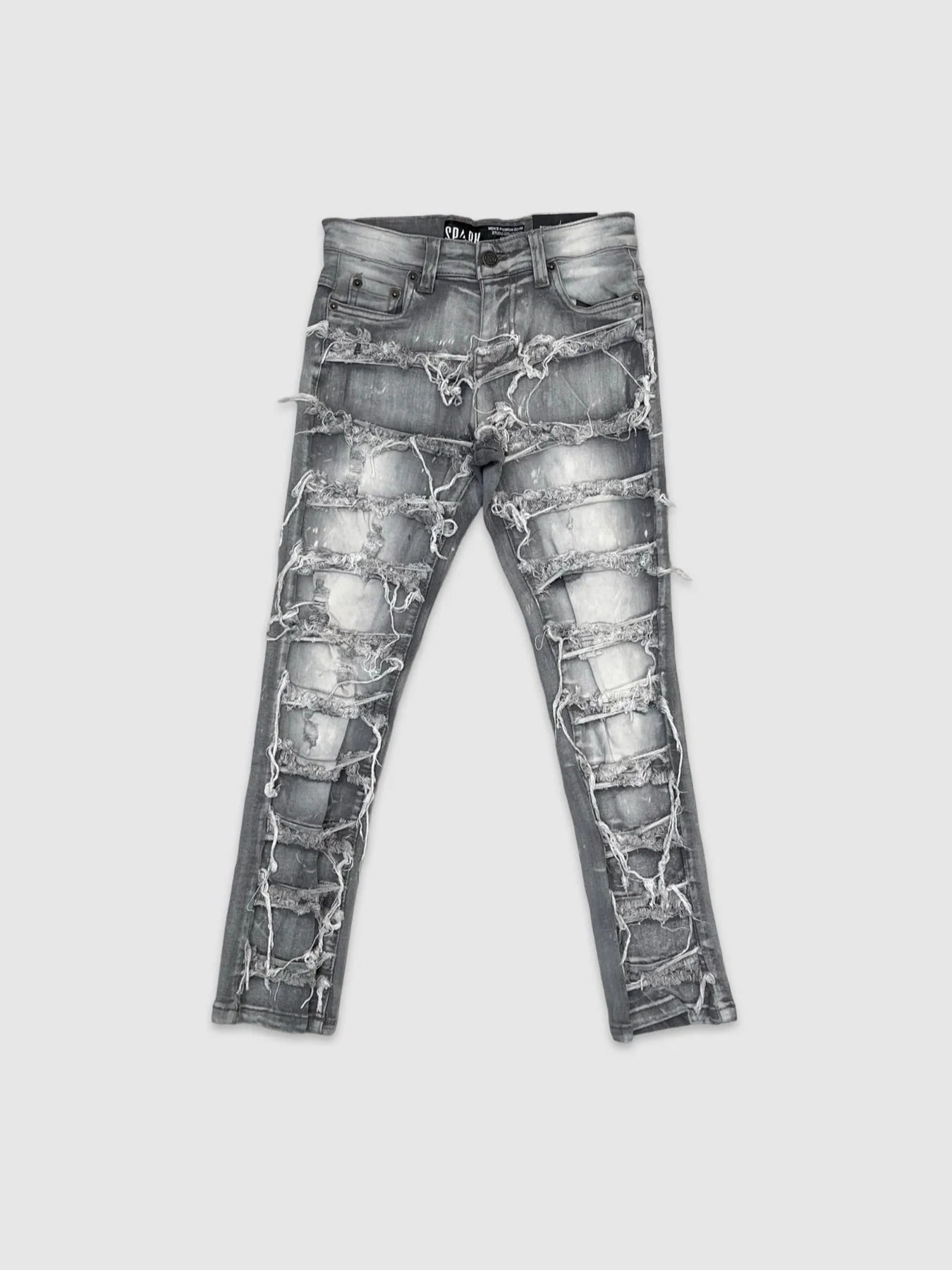 BOY'S RIP & REPAIR STRETCH STACK JEANS