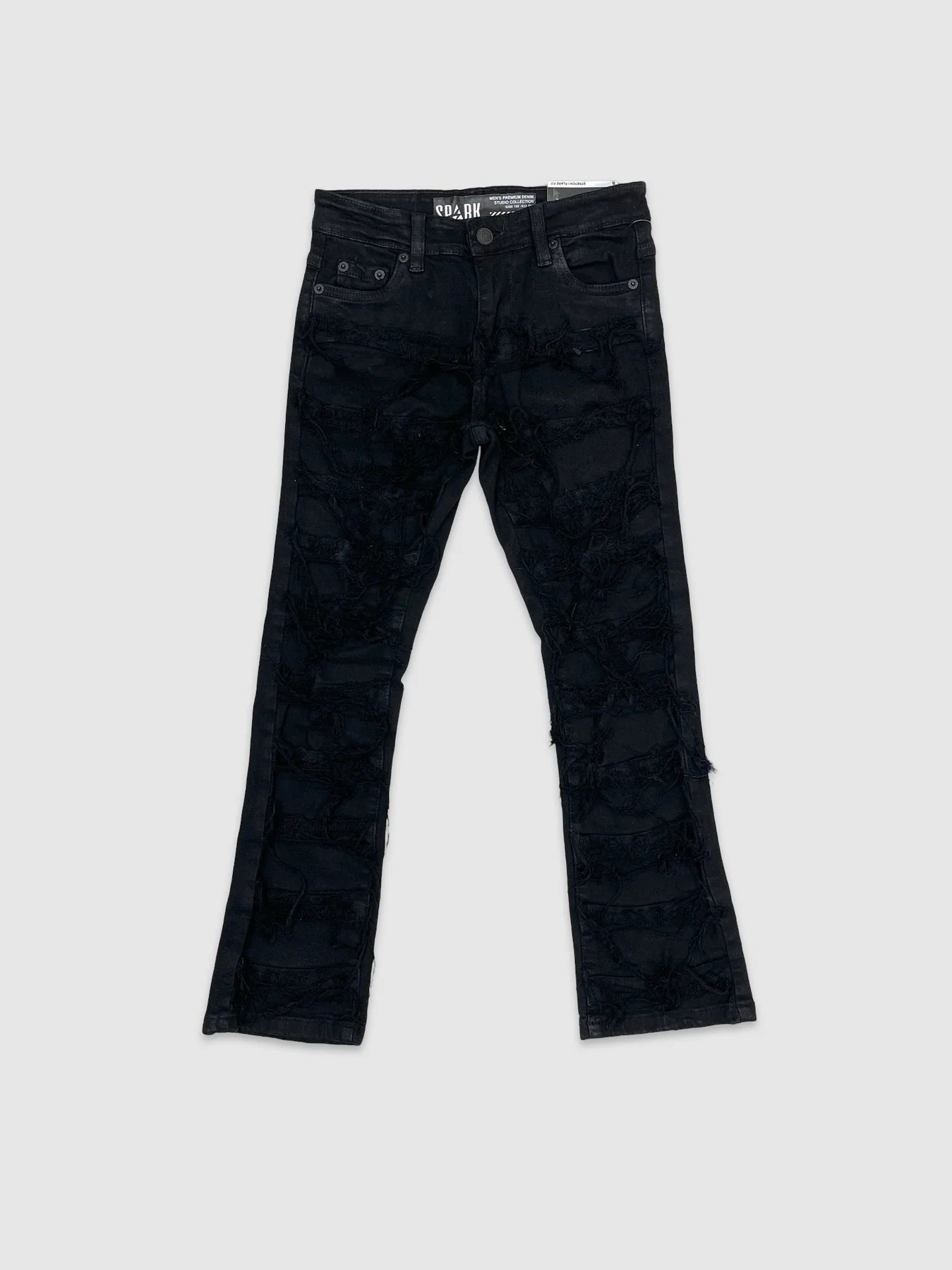 BOY'S RIP & REPAIR STRETCH STACK JEANS