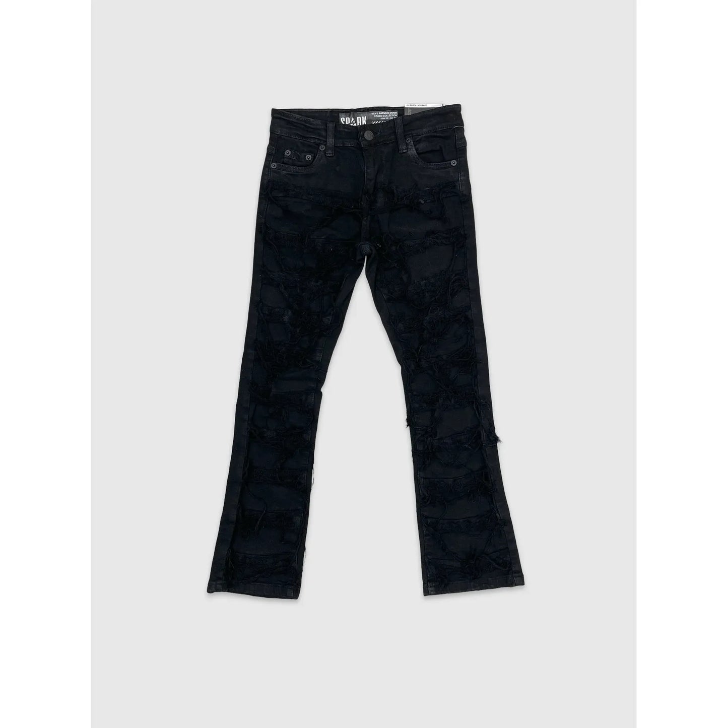 BOY'S RIP & REPAIR STRETCH STACK JEANS