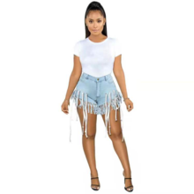 Boots on the ground Fringed Denim Shorts