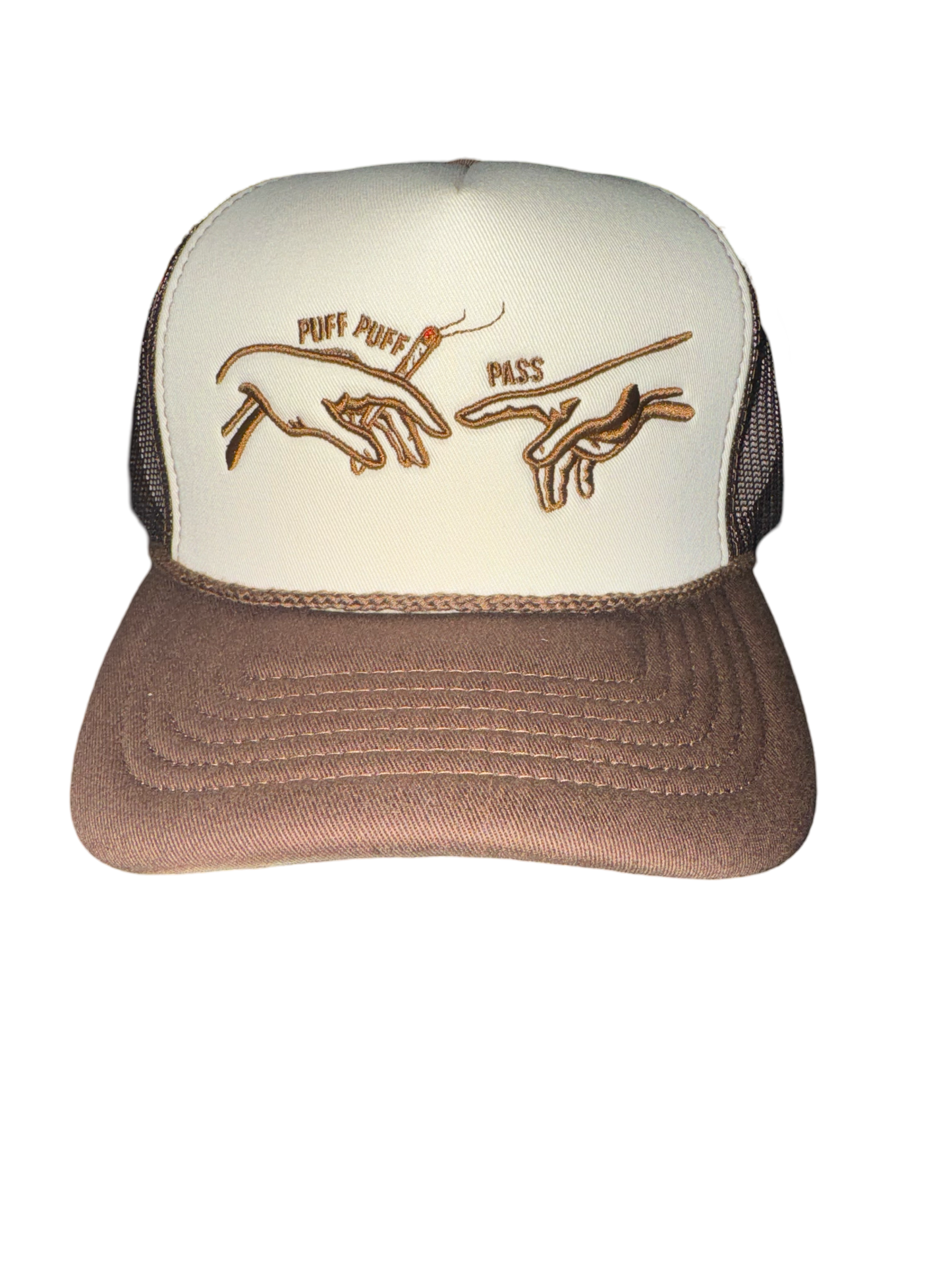 PUFF PUFF PASS TRUCKER HAT