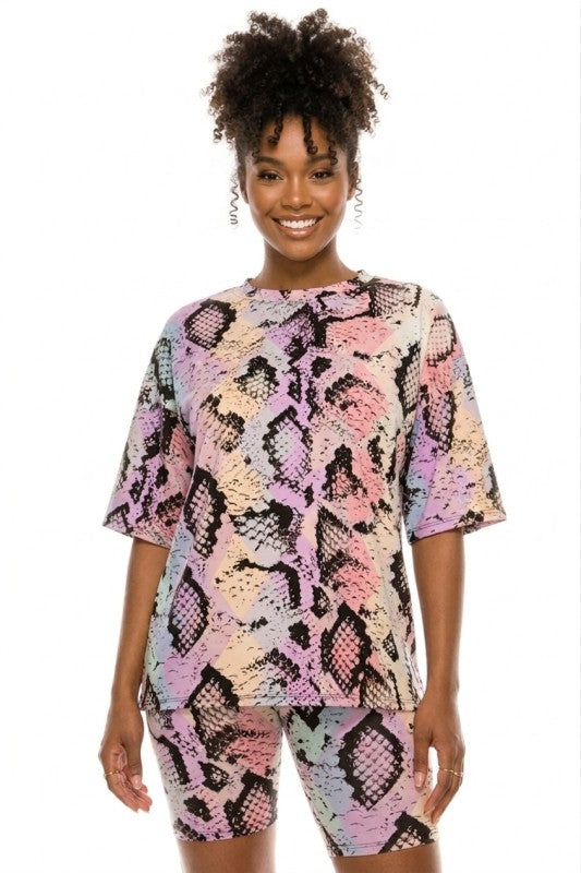 Colorburst Serpent Set Two‑Piece Set