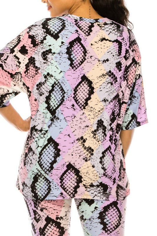Colorburst Serpent Set Two‑Piece Set