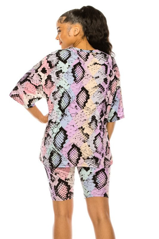 Colorburst Serpent Set Two‑Piece Set