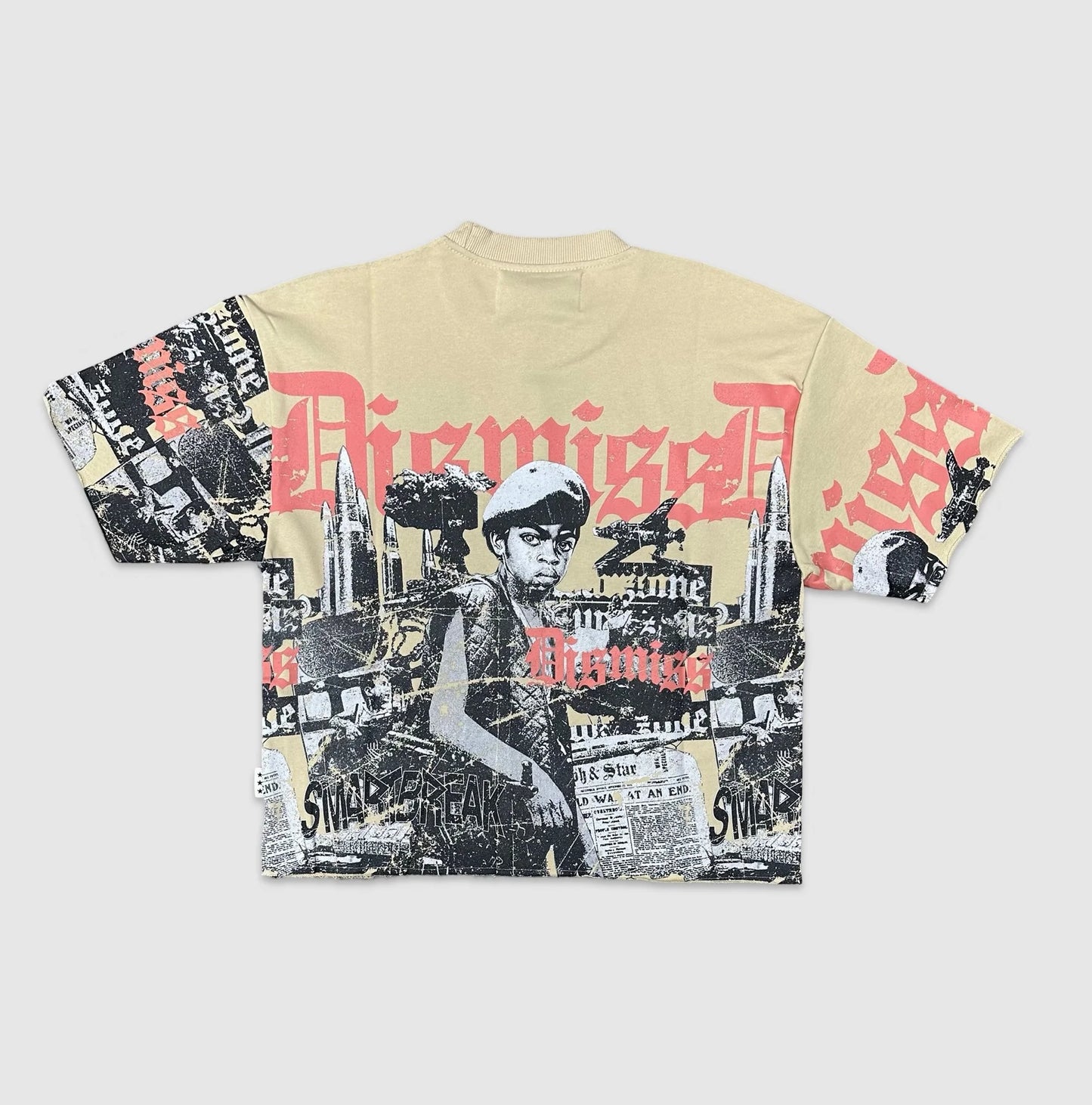 DISMISS CROP 3/4 SLEEVE TEE