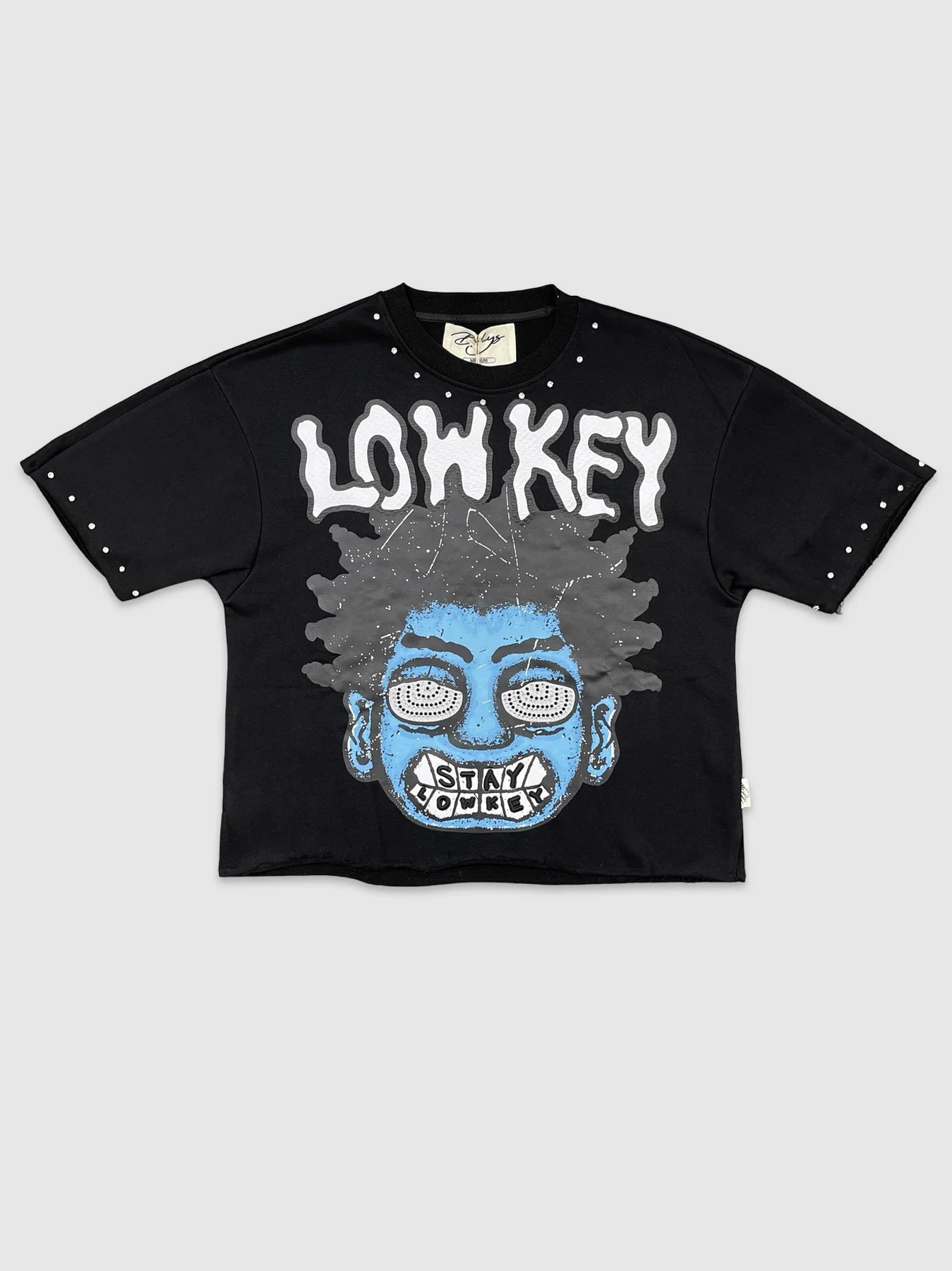 LOWKEY CROP 3/4 SLEEVE TEE