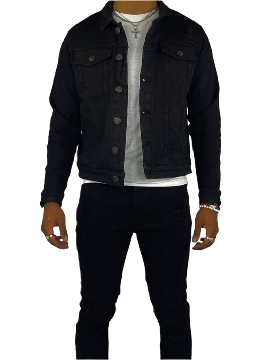 Blind Trust Denim  Ripped Jacket