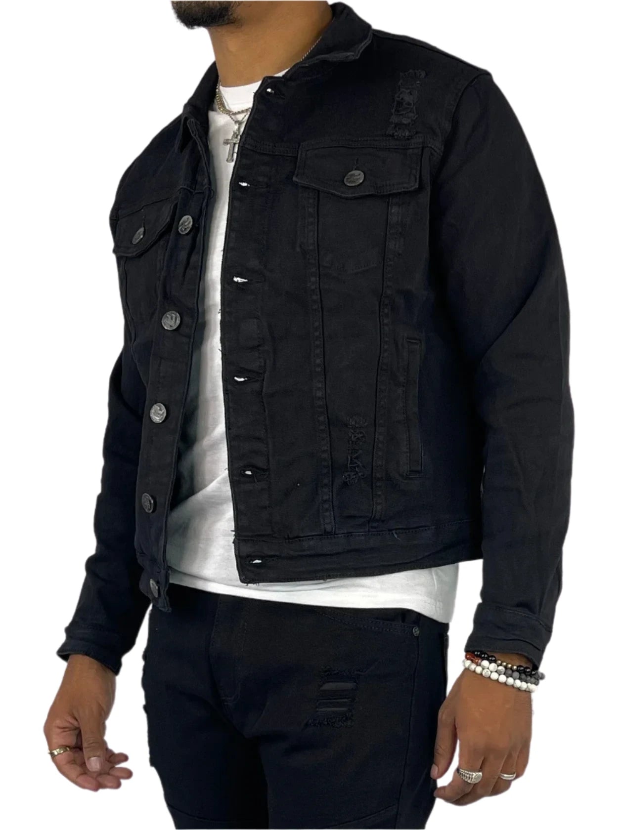Blind Trust Denim  Ripped Jacket