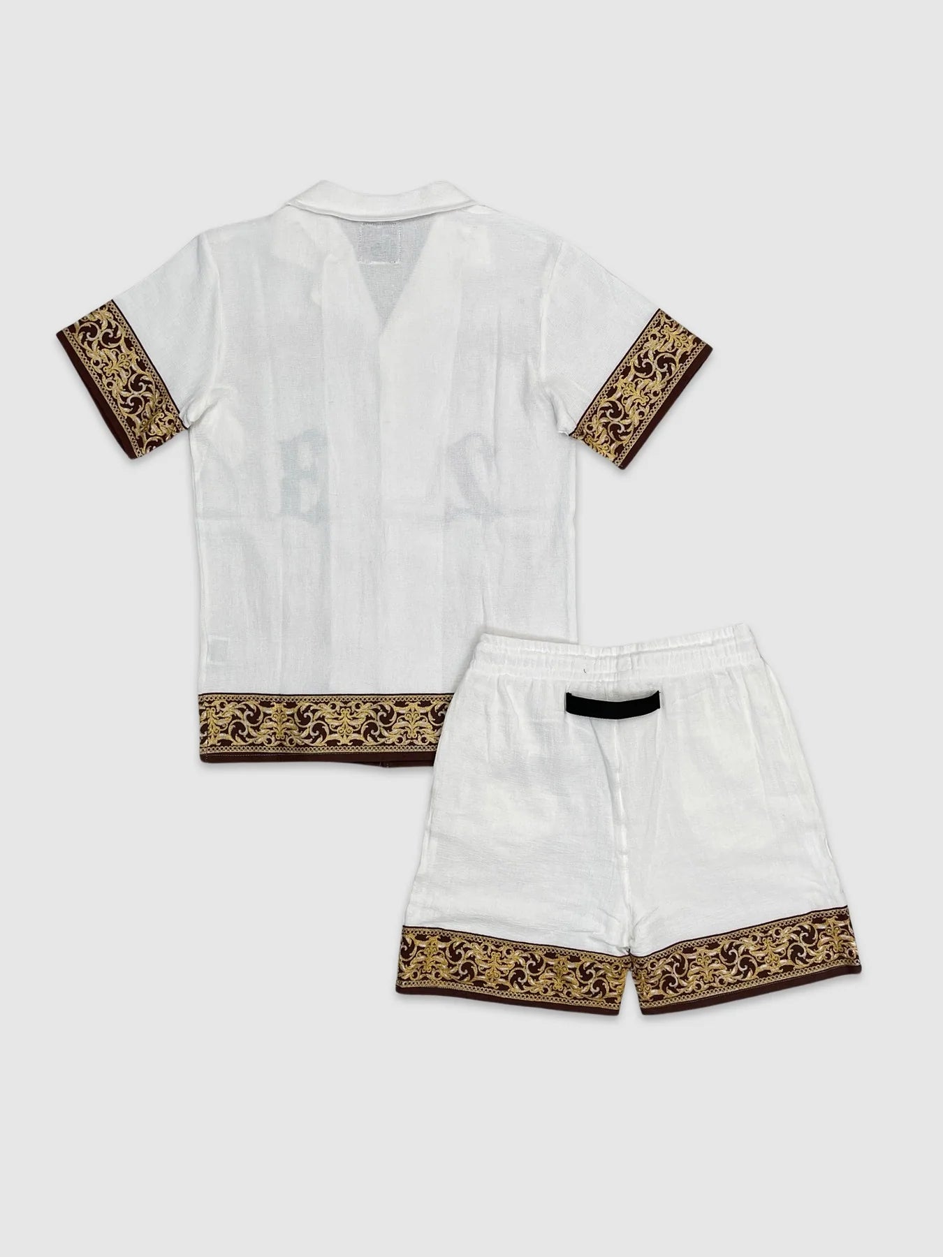 CASUAL LOOSE WOVEN SHORT SET