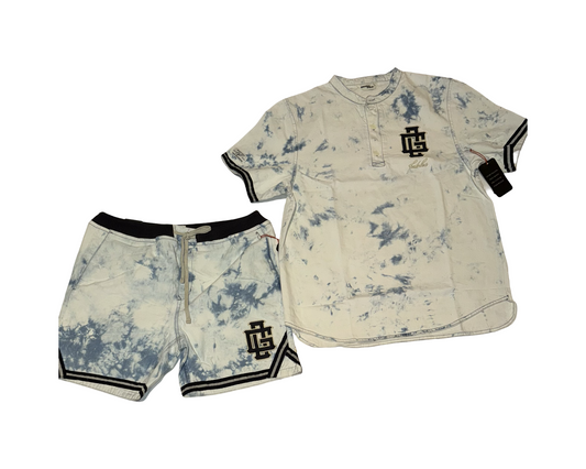 OG ACID WASH JERSEY SHORT SET