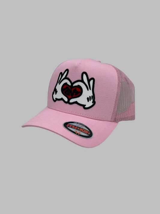 Finger With Heart Trucker Hat