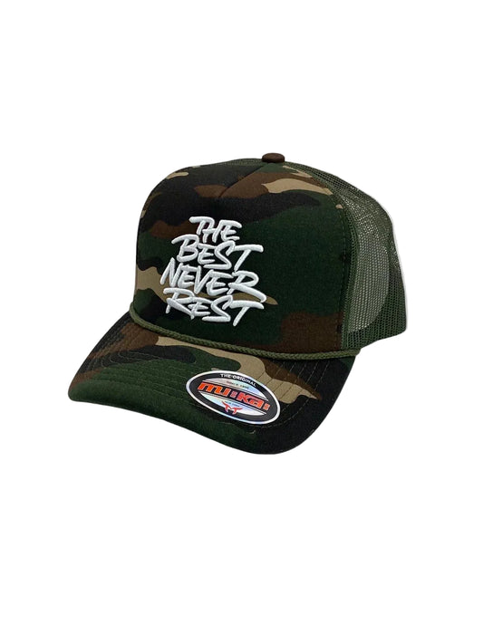 THE BEST NEVER REST-OLIVE CAMO