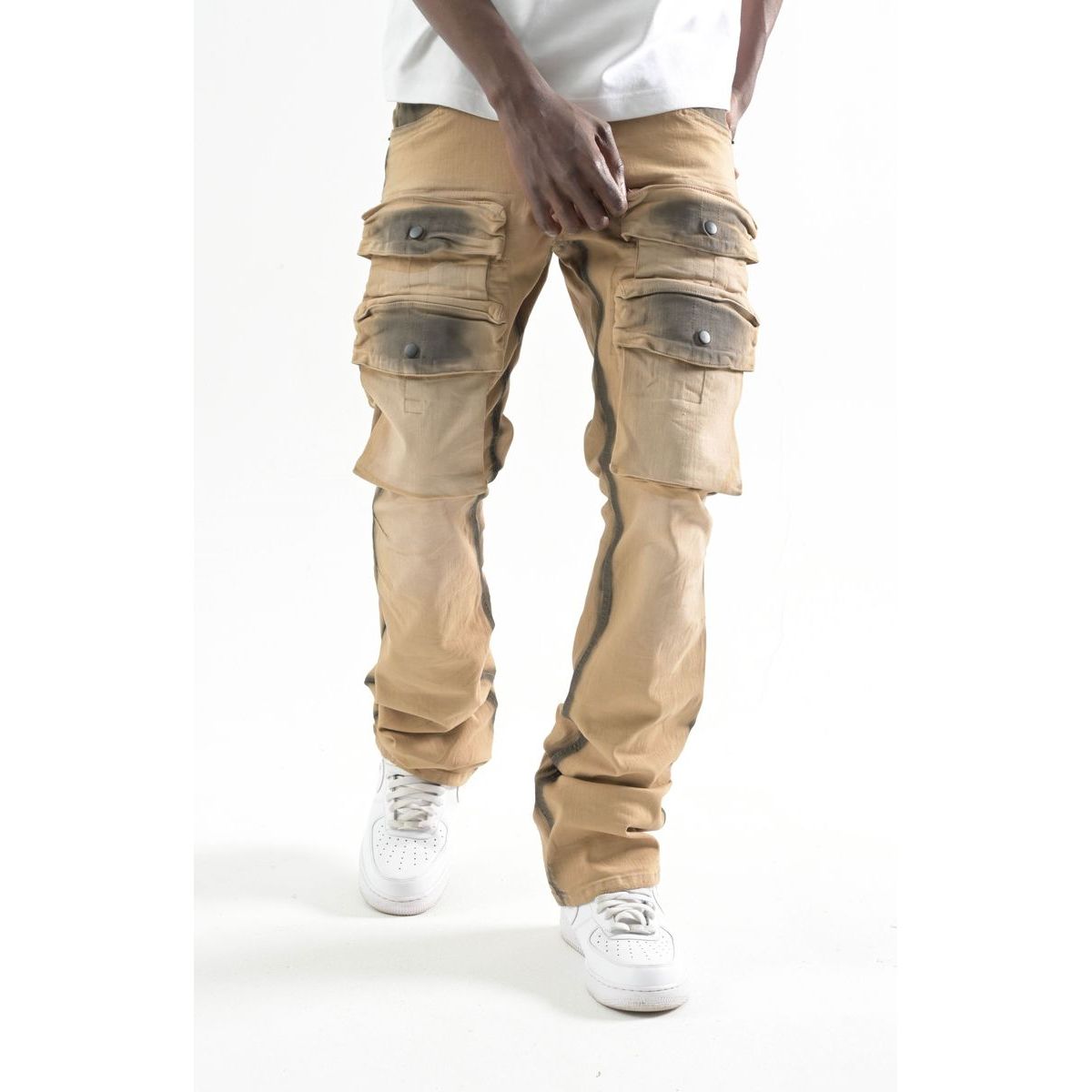 PREMIUM STACK PANTS WITH MULTI POCKETS