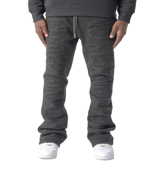 NO RISK NO REWARD FLEECE FLARE PANTS