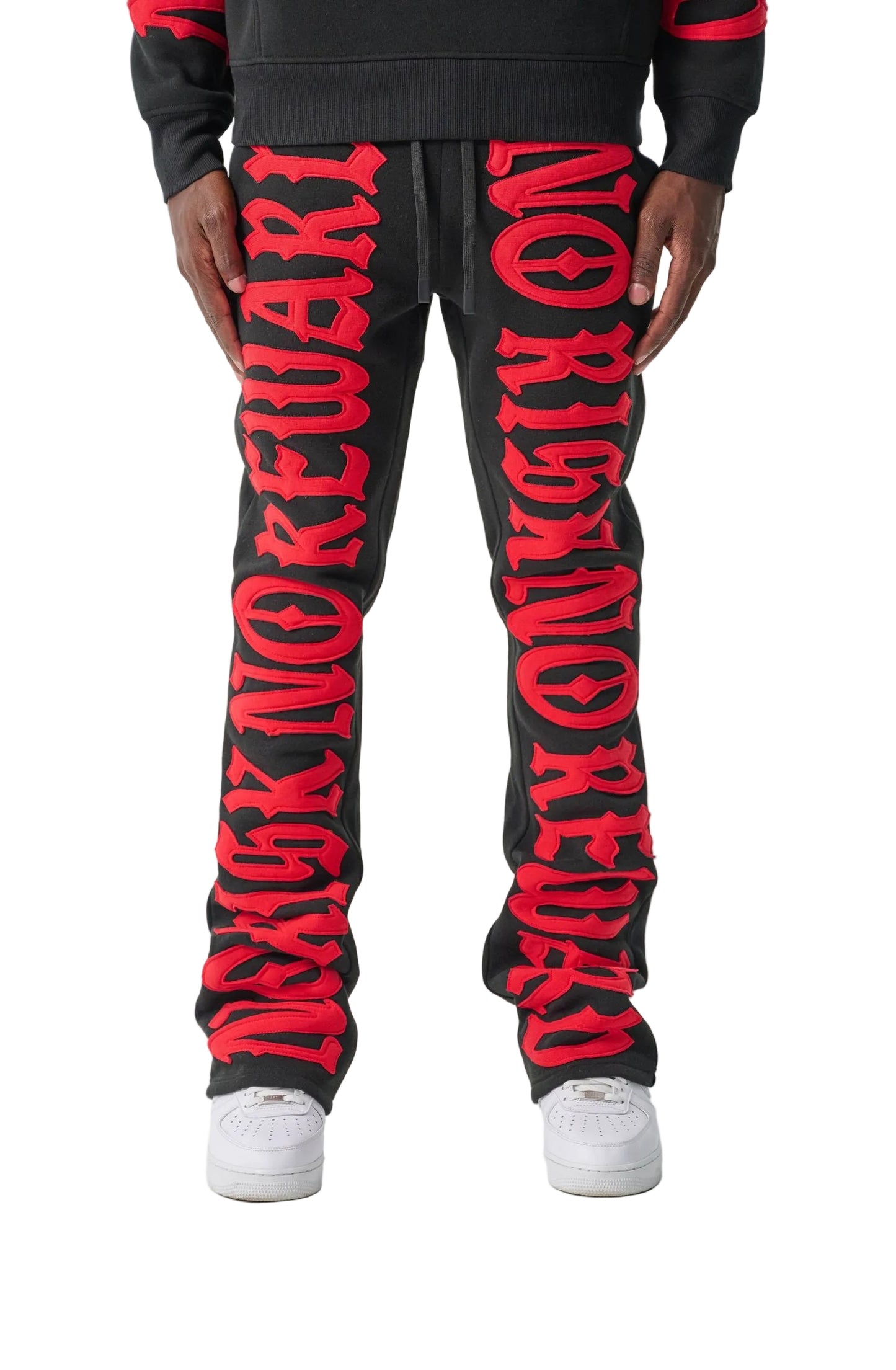 NO RISK NO REWARD FLEECE FLARE PANTS
