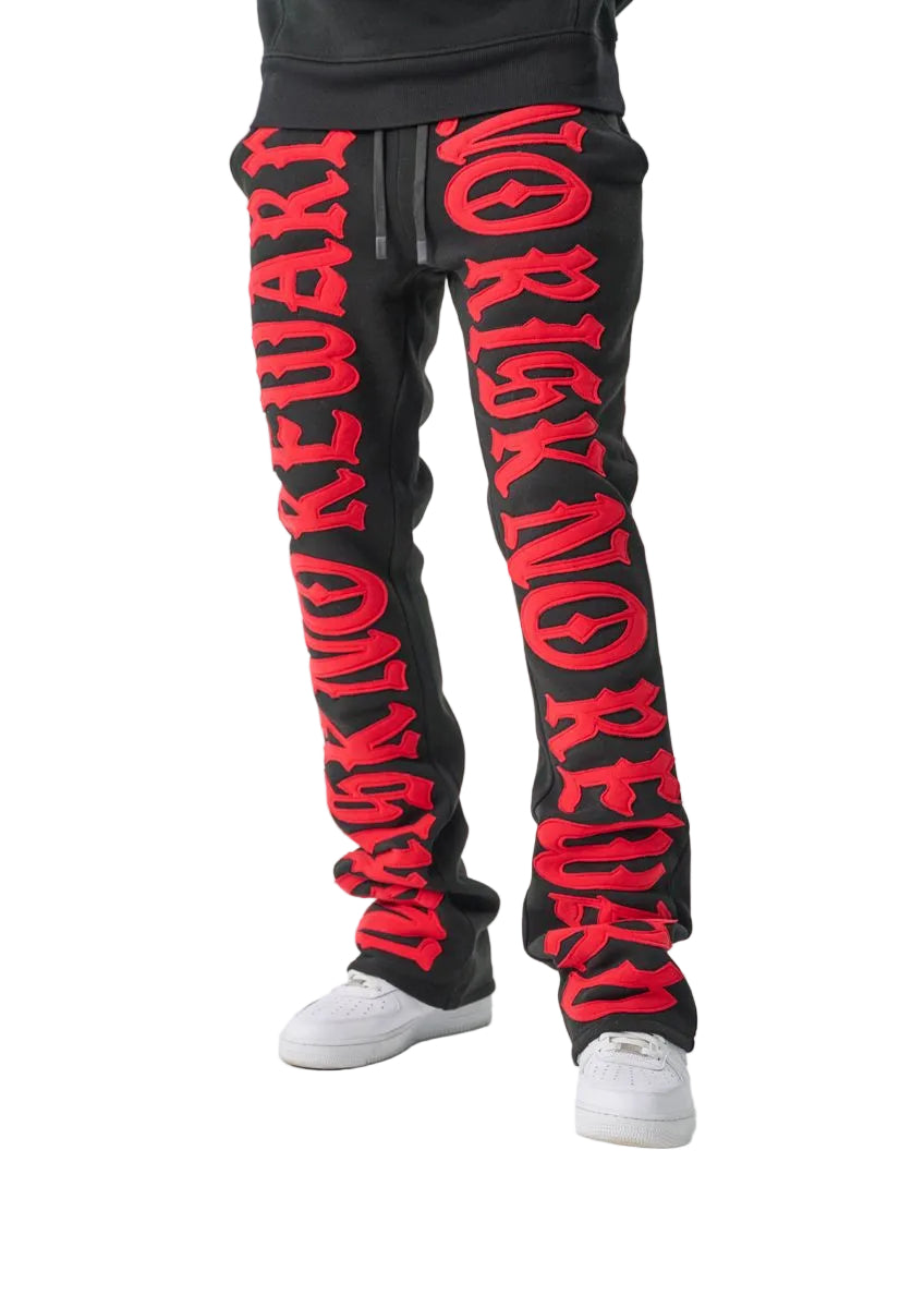 NO RISK NO REWARD FLEECE FLARE PANTS