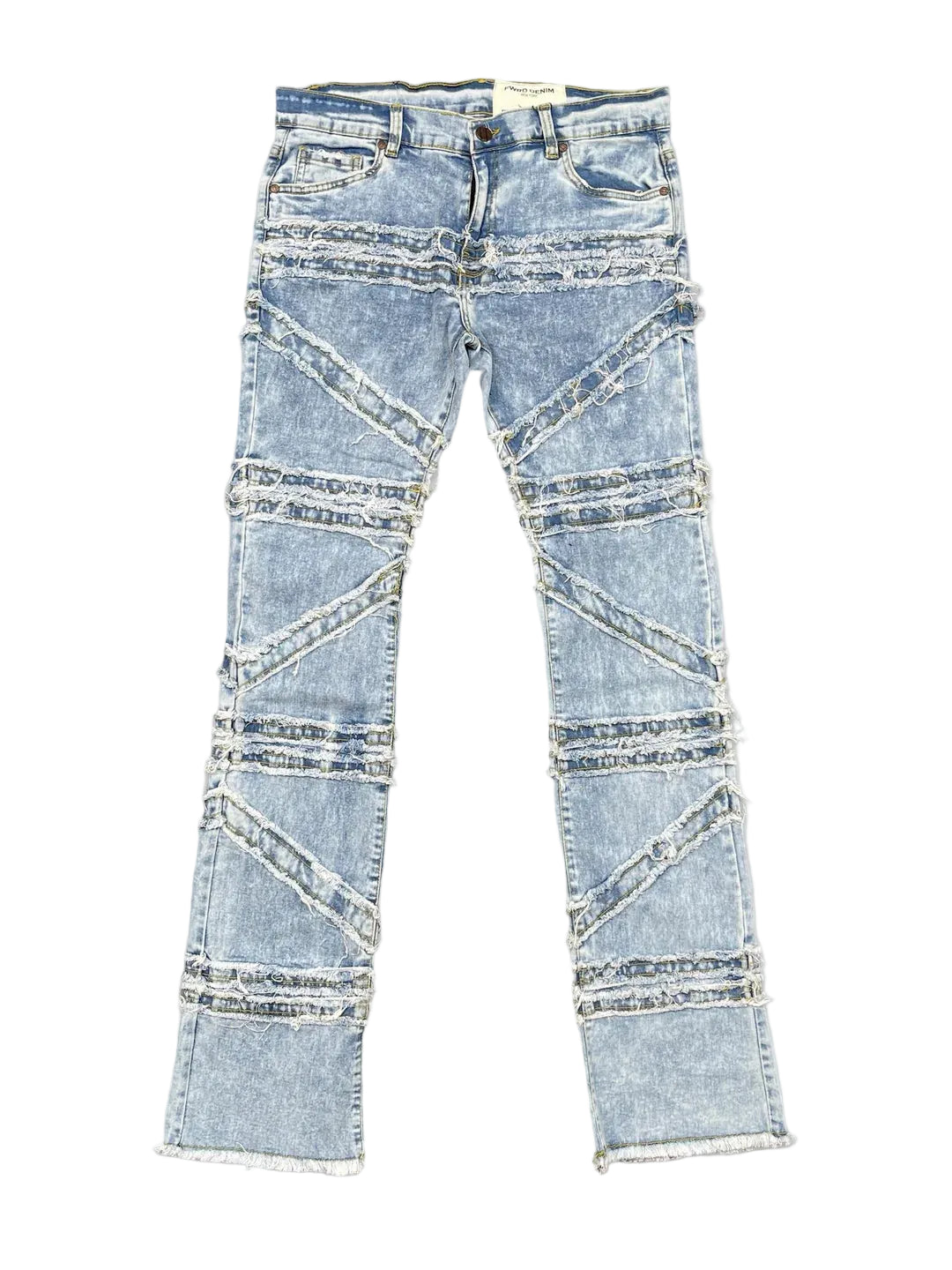 MEN'S STACKED CROSSOVER DENIM JEANS