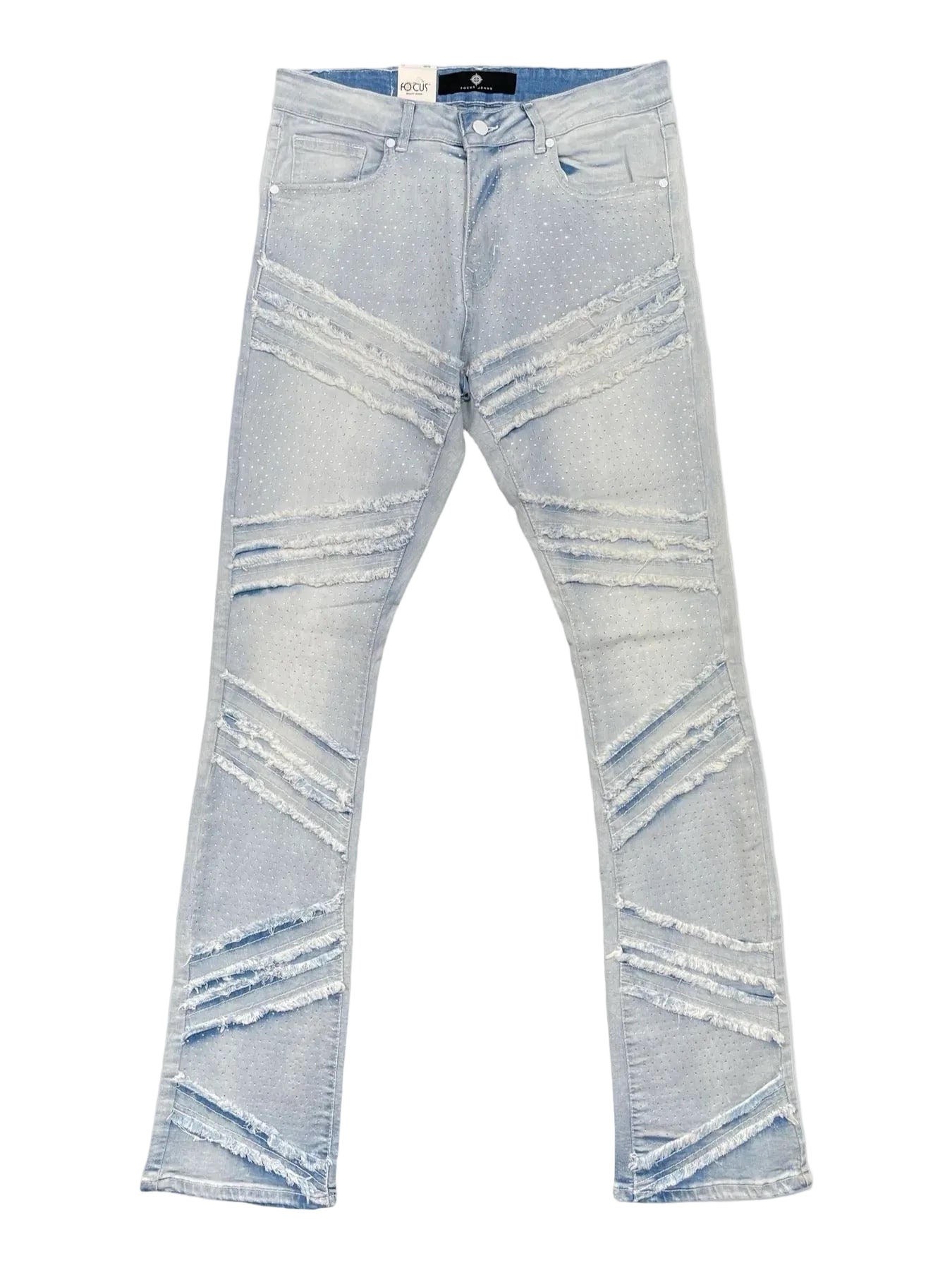 RHINESTONE R&R STACKED DENIM