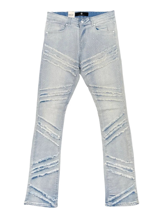 RHINESTONE R&R STACKED DENIM