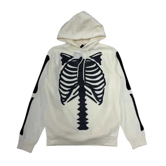 RIBCAGE PUFF PRINT FLEECE HOODIE