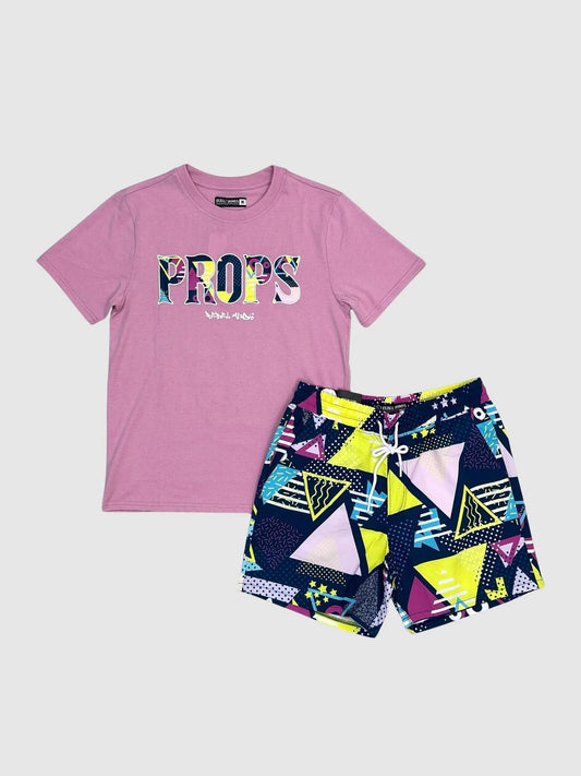 PROPS TEE BOARD SHORT SET
