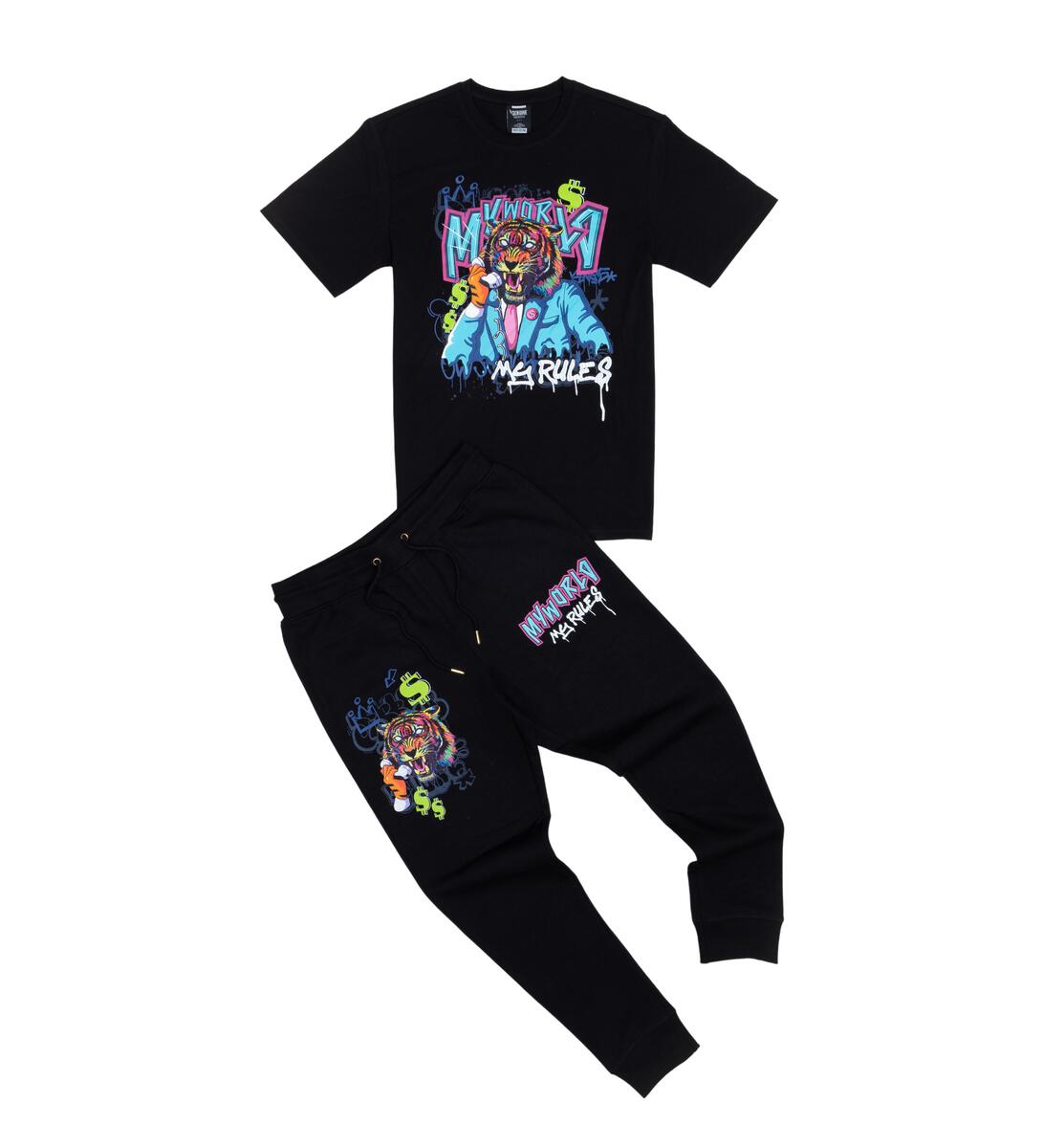 "MY WORLD" T-SHIRT JOGGER SET