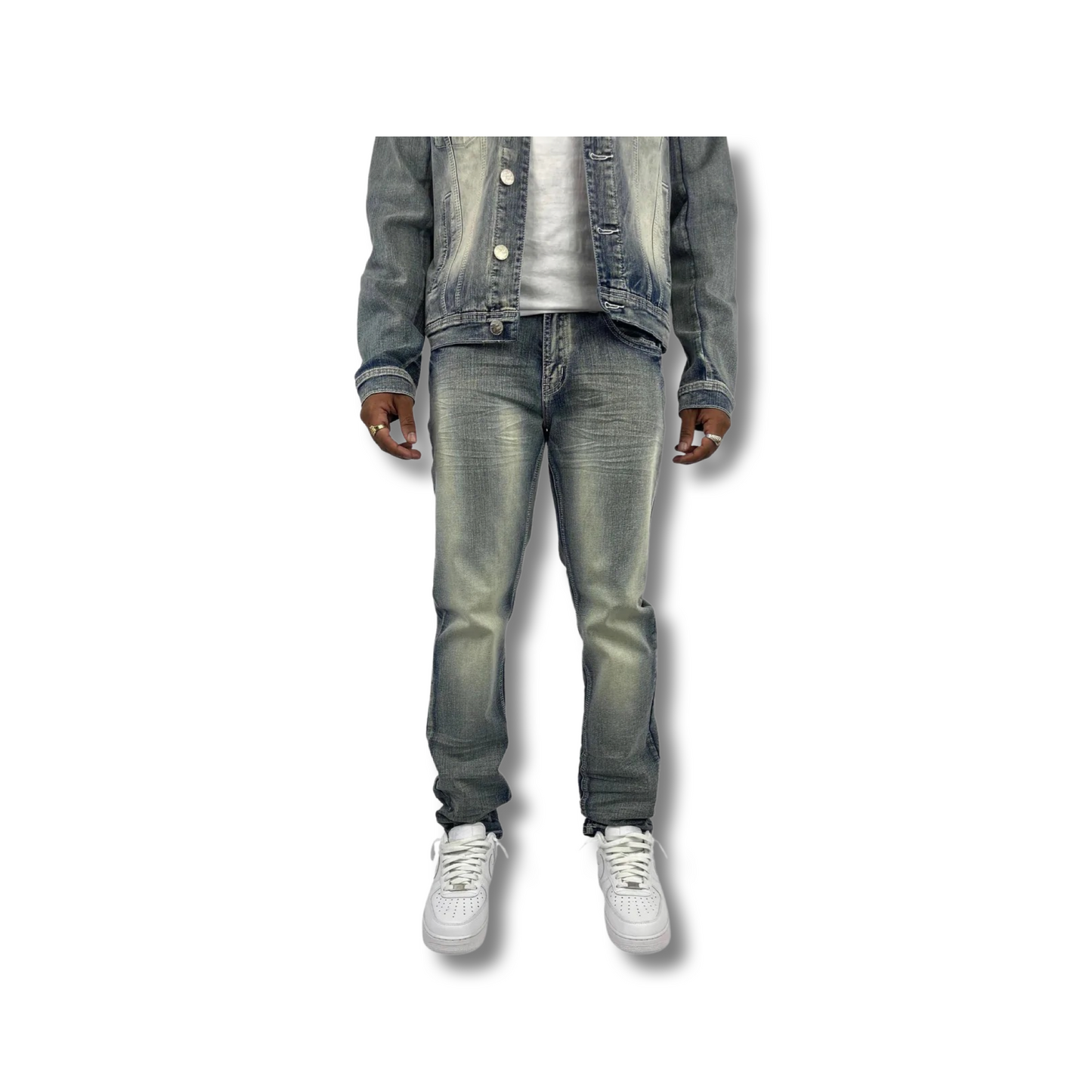 Acid Washed Denim Jeans