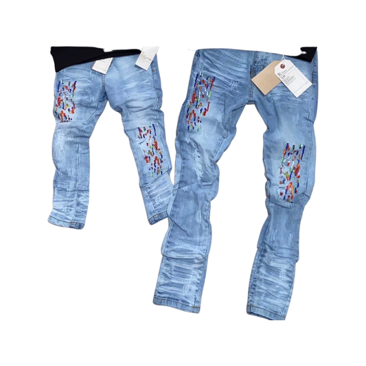 Kid's King of Kings Stack Slim Denim Jeans