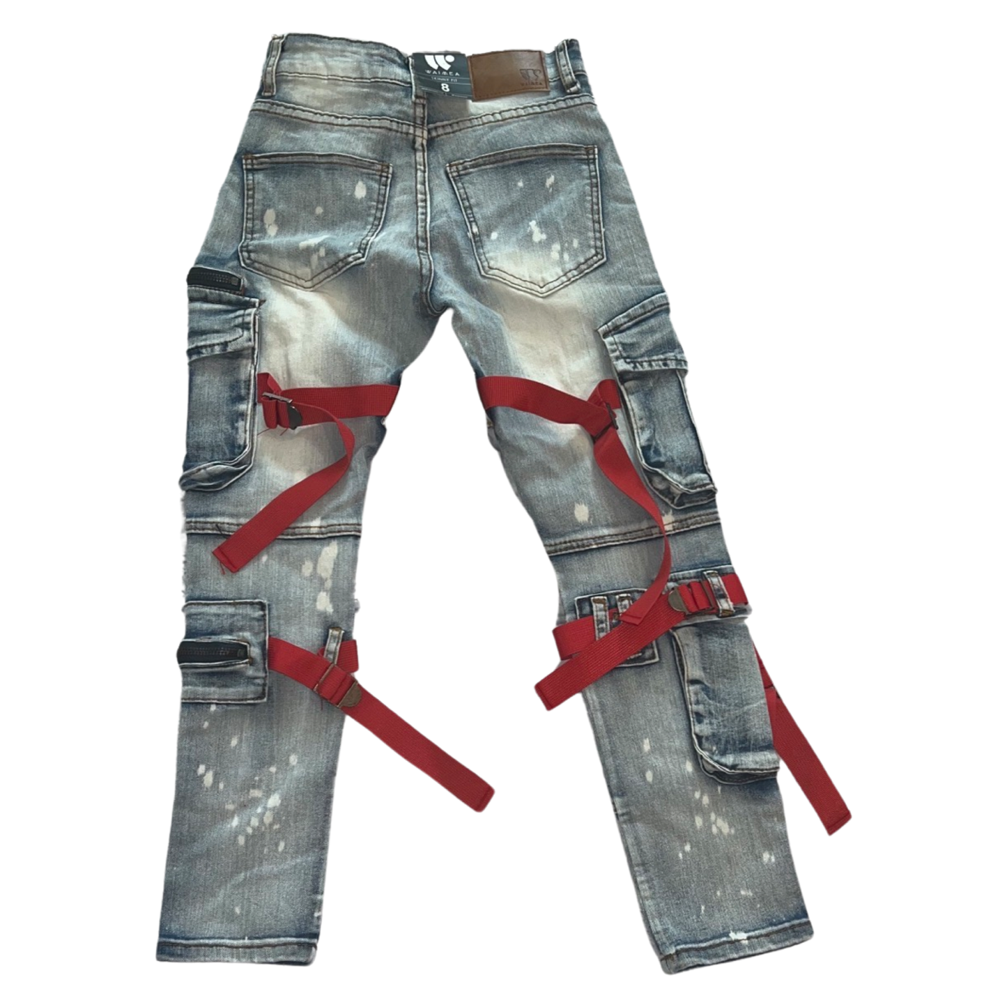 Boys Strap Denim Jeans